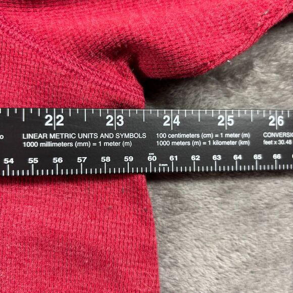 J Jill Women Thermal Knit Tunic Top Pockets Long Sleeve Muted Red Size 2X J110 - Picture 5 of 9